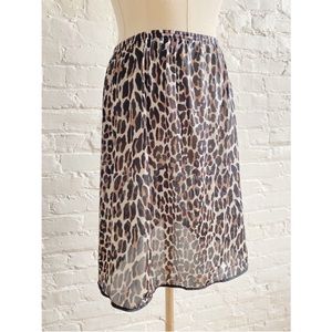 Vintage 1960s Vanity Fair Leopard Print Half Slip